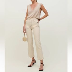 Reformation Cowboy High Rise Straight Jeans